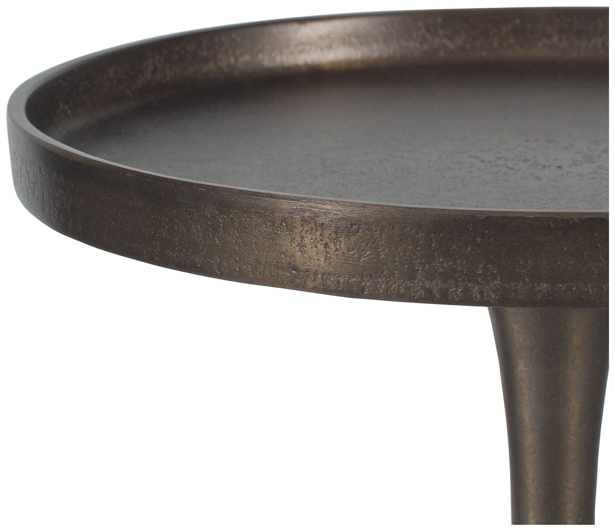 Image 5 10 1/4" Wide x 24 1/2" High Bronze Metal Accent Table more views