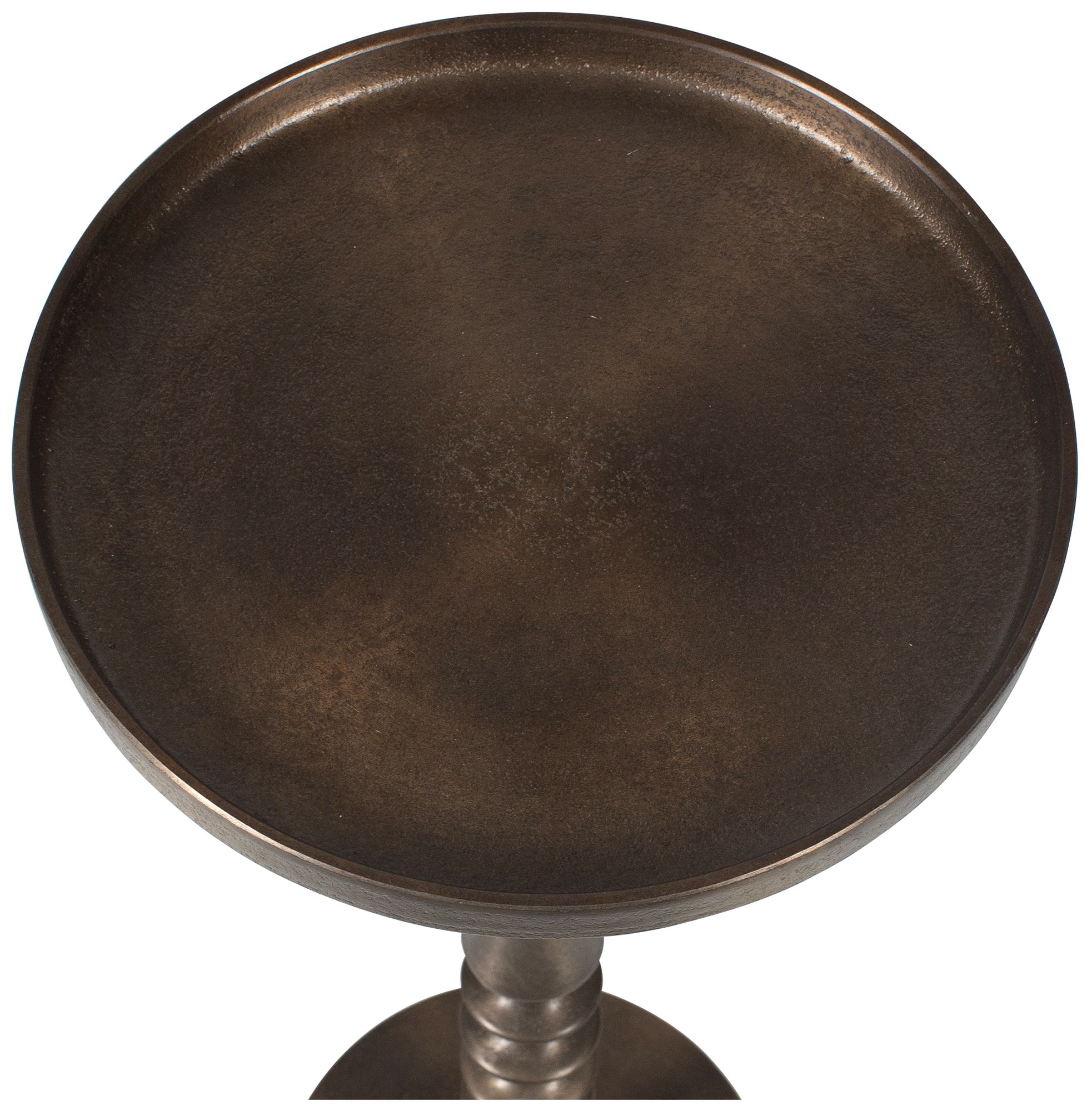 Image 6 10 1/4" Wide x 24 1/2" High Bronze Metal Accent Table more views
