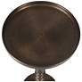 6_10 1/4" Wide x 24 1/2" High Bronze Metal Accent Table more views