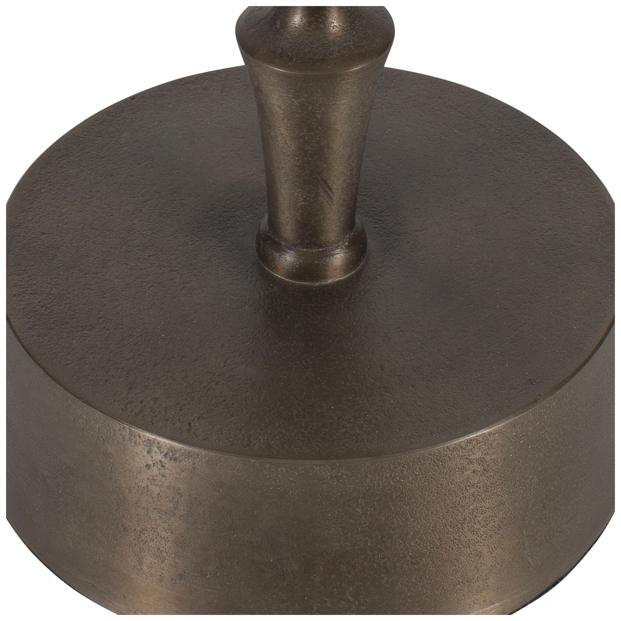 Image 7 10 1/4" Wide x 24 1/2" High Bronze Metal Accent Table more views