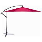10-Foot Offset Umbrella in Red Polyester