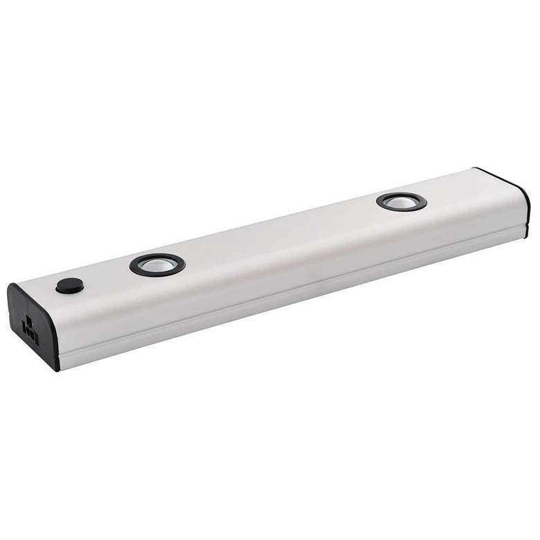 Image 1 10-in Hardwired/Plug-in Under Cabinet LED Bar Light Nickel