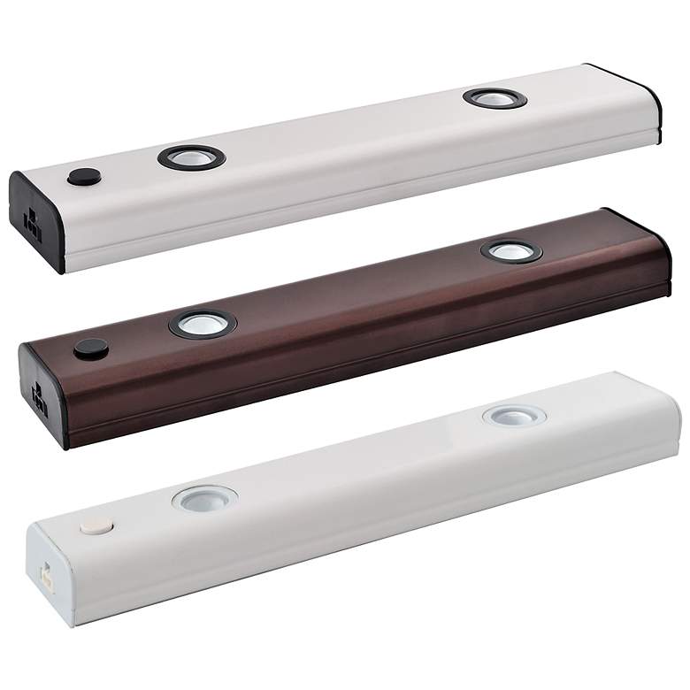 Image 4 10-in Hardwired/Plug-in Under Cabinet LED Bar Light Nickel more views