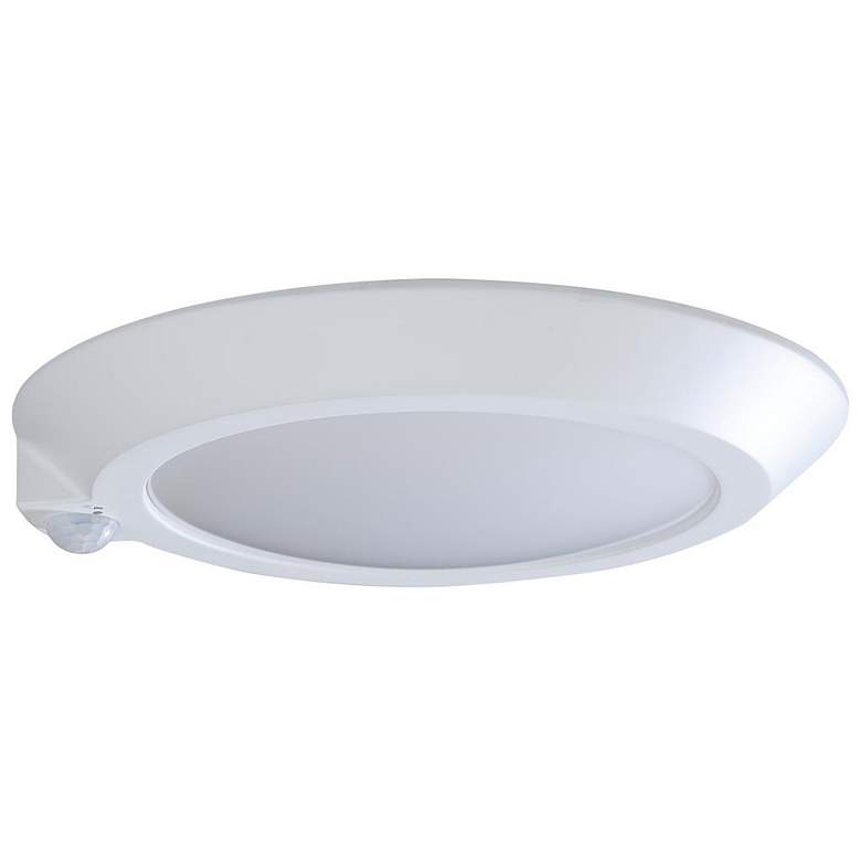 Image 1 10 in.; LED Disk Light; Fixture with Occupancy Sensor; White Finish; 3000K