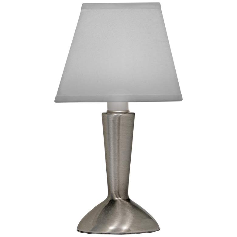 Image 1 10" H Antique Nickel Contemporary candle lamp
