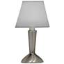 1_10" H Antique Nickel Contemporary candle lamp