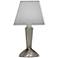 10" H Antique Nickel Contemporary candle lamp