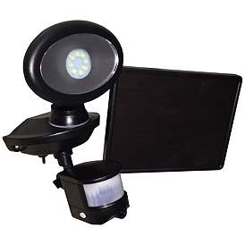 Image1 of 10" High Black Solar LED Security Camera and Spot Light