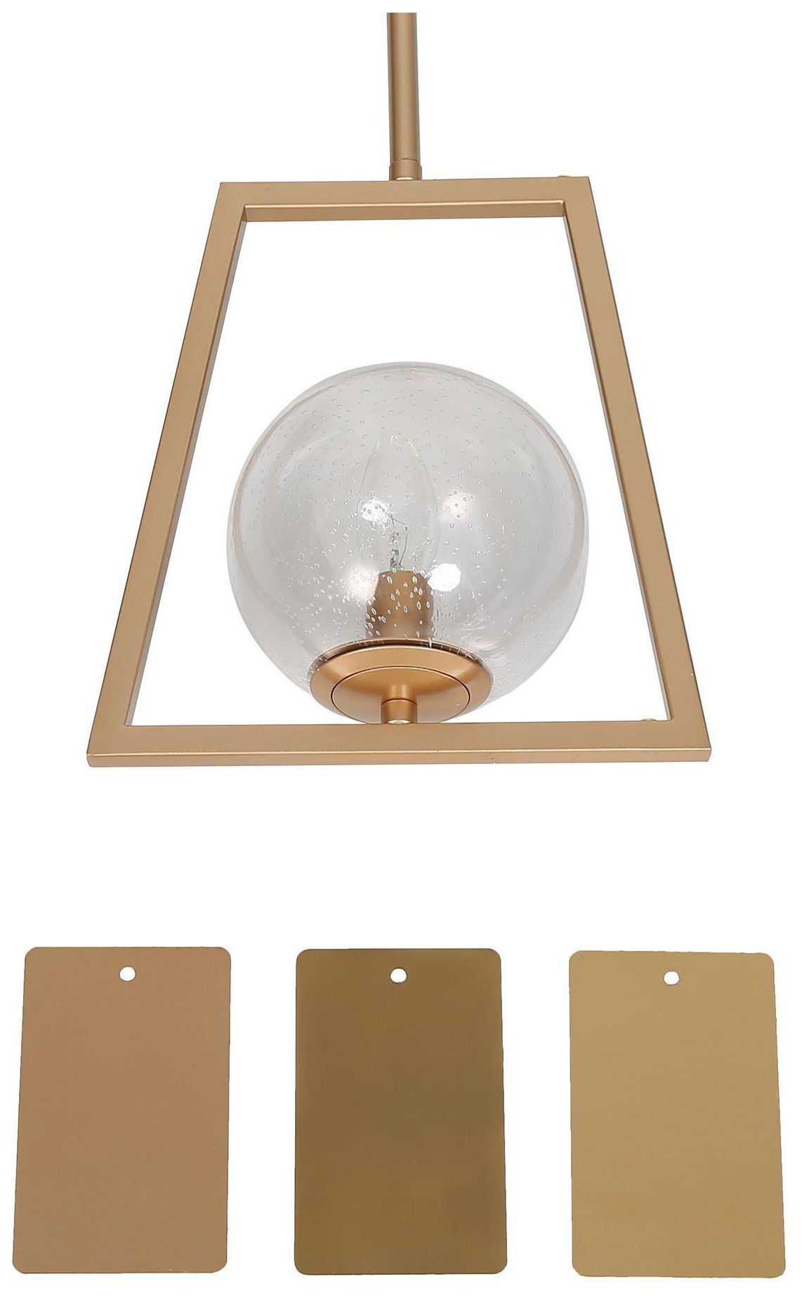 Image 3 10" High Gold Globe Pendant Light more views