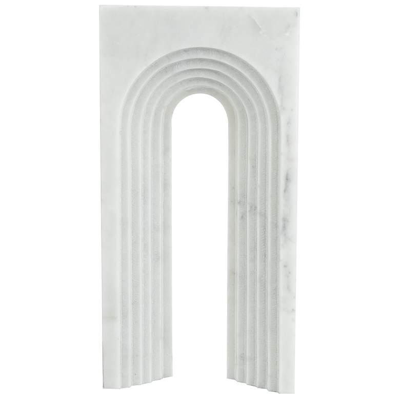 Image 1 10" High White Marble Roman Arch Sculpture