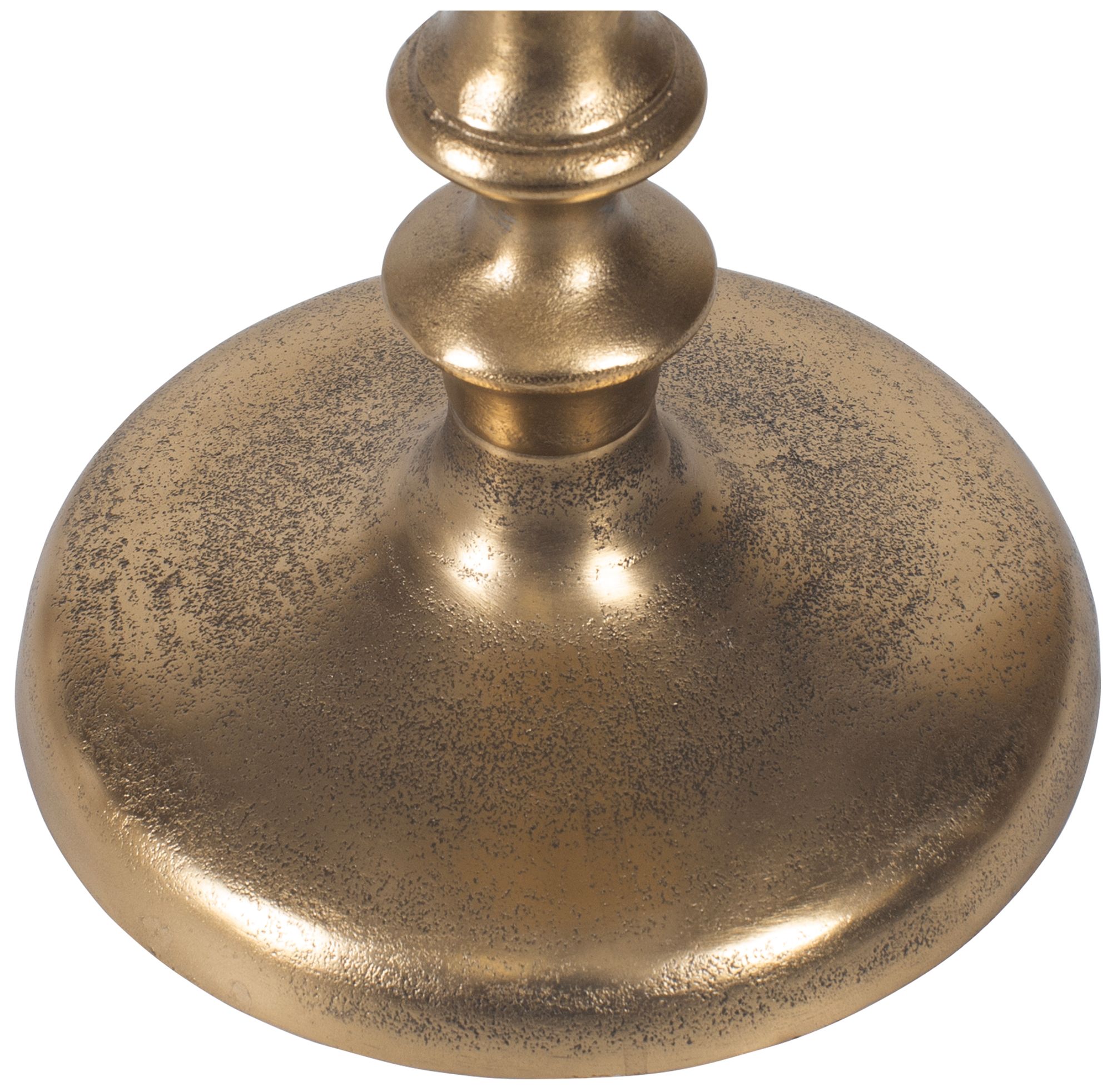 Image 7 10" Wide x 23 1/4" High Brass Metal Accent Table more views