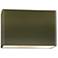 10"H Closed Top Green Really Big Rectangle Wide ADA Outdoor LED Sconce