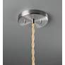 3_10"W Reflecting Pool Frame Nickel Globe Beige Twisted Cord LED Pendant more views
