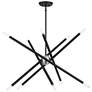 2_10 Light Black Medium Chandelier