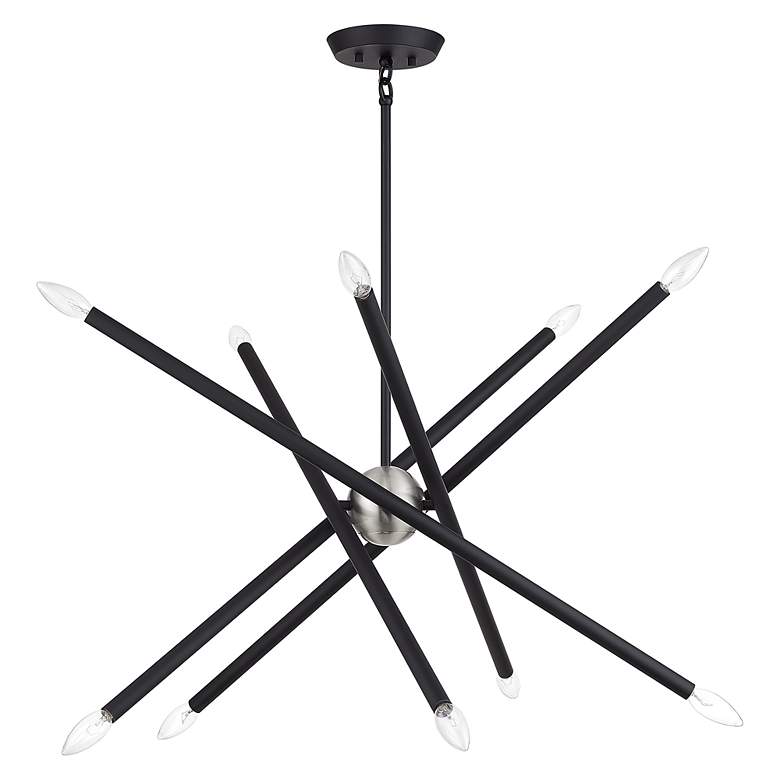 Image 3 10 Light Black Medium Chandelier more views