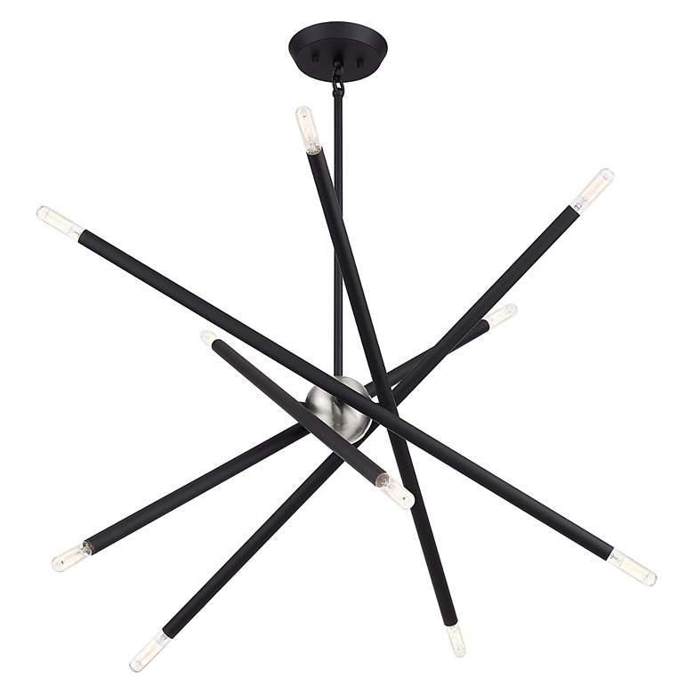 Image 4 10 Light Black Medium Chandelier more views