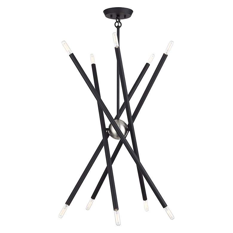 Image 5 10 Light Black Medium Chandelier more views