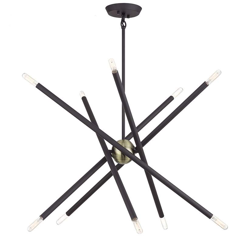 Image 1 10 Light Bronze Medium Chandelier
