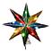 10-Light Capiz Multi-Color 8-Point Star Tree Topper