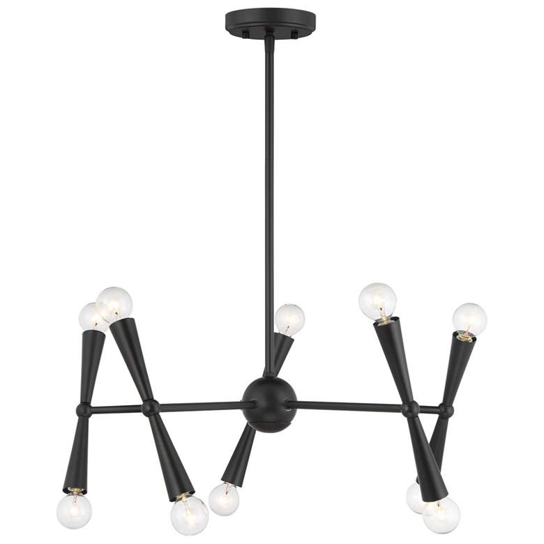 Image 1 10-Light Chandelier in Matte Black