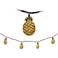 10-Light Metal Pineapple Indoor/Outdoor String Light Set