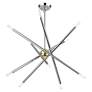 4_10 Light Polished Chrome Chandelier with Polished Brass Finish Accents more views