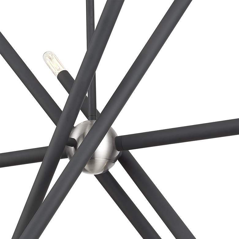 Image 7 10 Light Scandinavian Gray Large Linear Chandelier more views