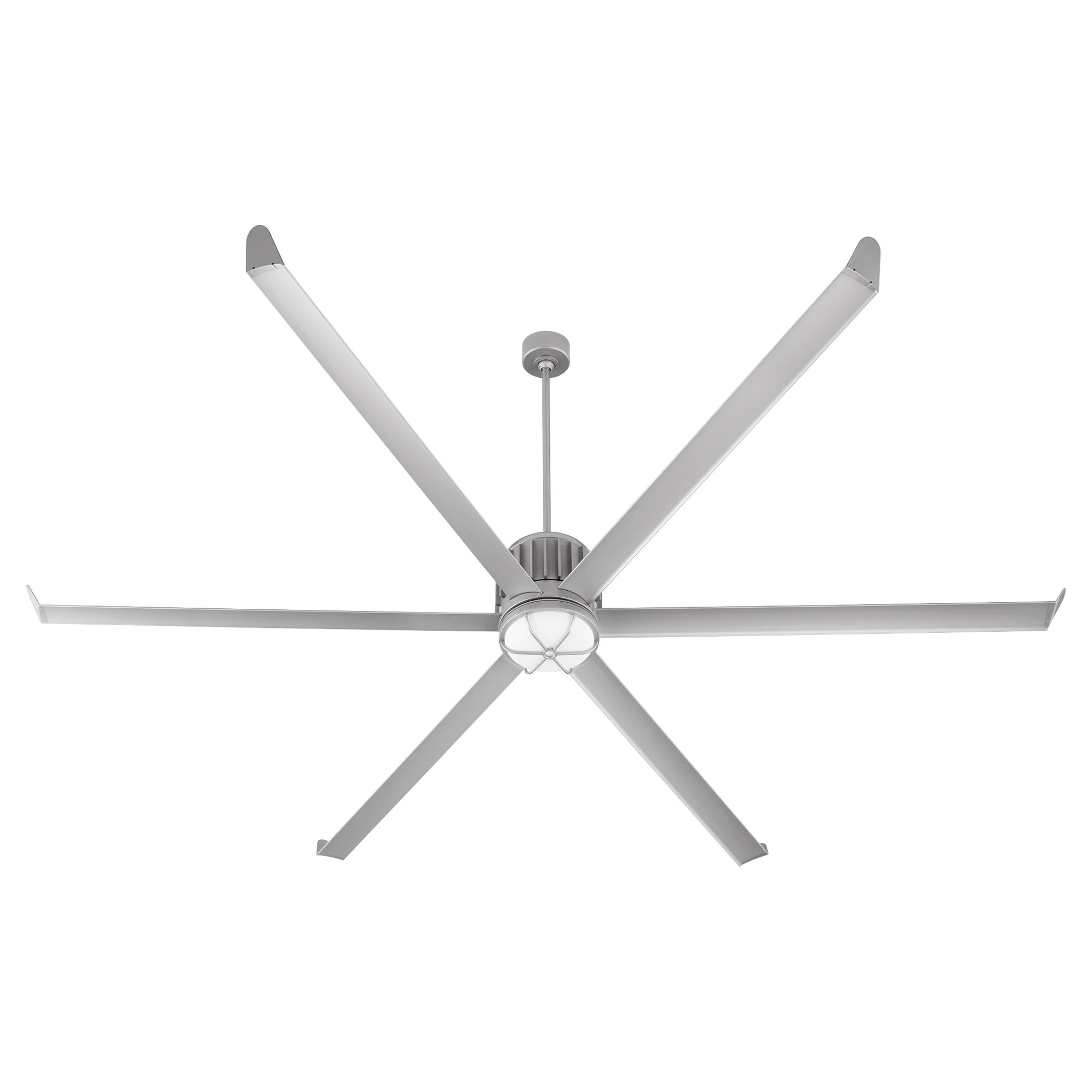 Image 2 100" Oxygen Enorme Classic Nickel Outdoor Smart Large Ceiling Fan more views