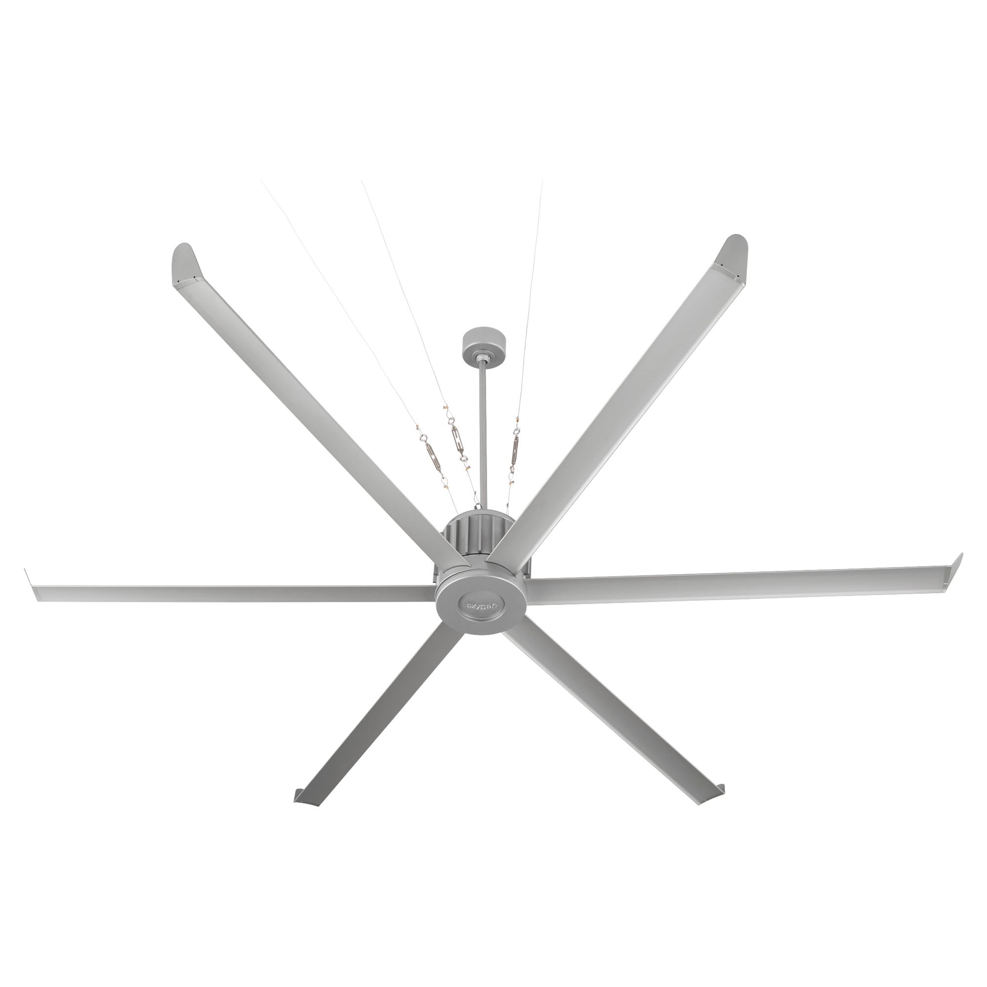 Image 4 100" Oxygen Enorme Classic Nickel Outdoor Smart Large Ceiling Fan more views