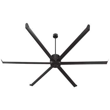 100" Oxygen Enorme Black Outdoor Smart Large Ceiling Fan