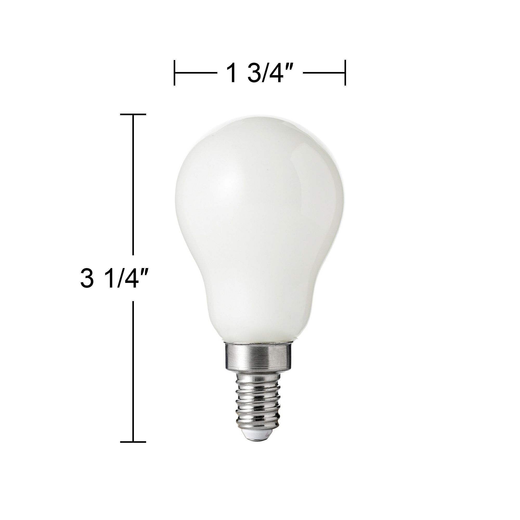 Image 3 100 Watt Equivalent Milky 8 Watt LED Candelabra A15 2-Pack more views