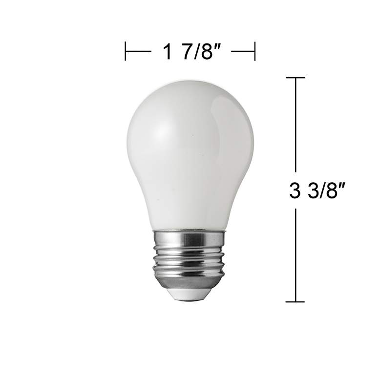 Image 4 100 Watt Equivalent Milky 8 Watt LED Standard A15 2-Pack more views