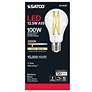 3_100 Watt Equivalent Satco Clear 12.5W 3000K LED Dimmable E26 more views