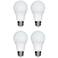 100 Watt Equivalent Tesler Frosted 11W LED Dimmable 4-Pack