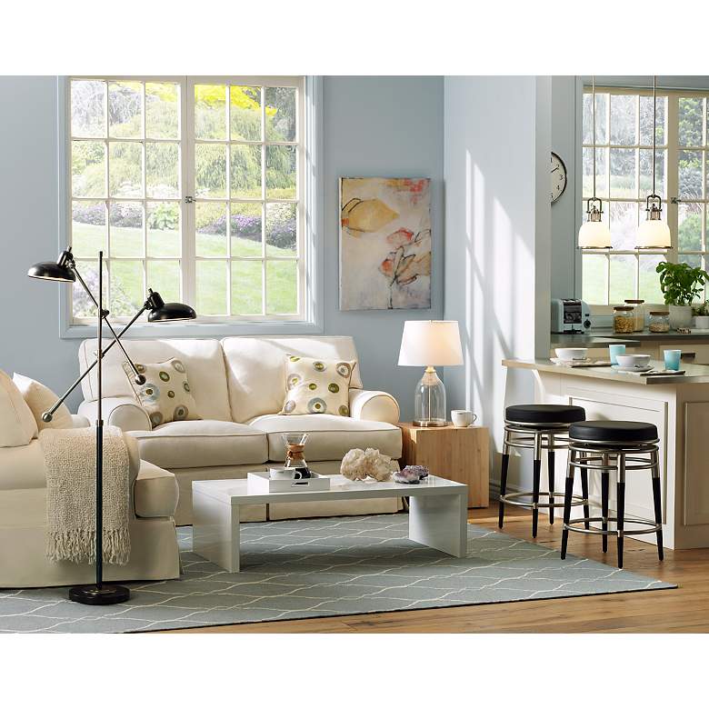 Image 1 Abby 48" Wide White Coffee Table in scene