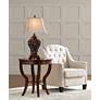 1_Barnes and Ivy Leafwork 32 1/2" Rectangular Shade Traditional Lamp in scene