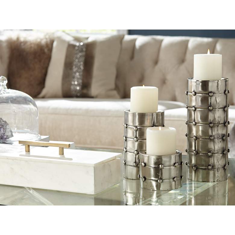 Image 1 3-Piece Shiloh Candle Holder Set in scene