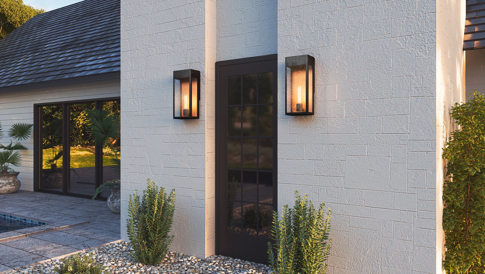 modern porch sconce