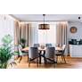 1_Nuvo Lighting Kettle 20" Wide 4-Light Weathered Brass Drum Pendant in scene