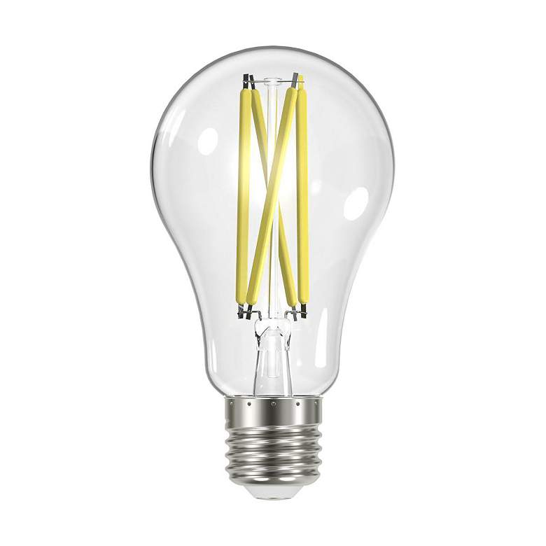 Image 1 100W Equivalent 12.5W 2700K Dimmable Standard Clear LED A19 Bulb by Satco