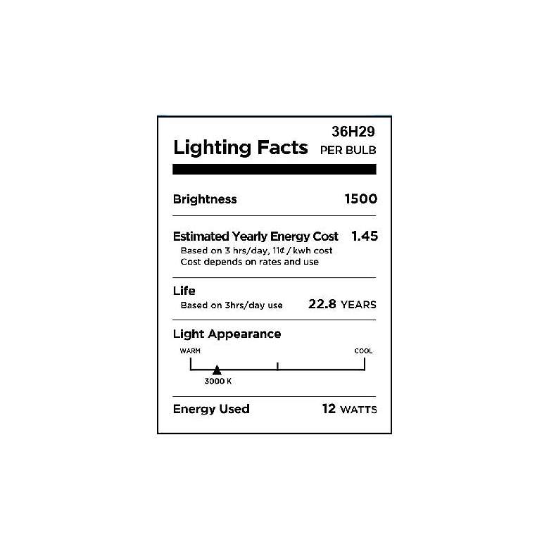 Image 2 100W Equivalent 12W LED Dimmable Standard Base Frosted Bulb by Tesler more views