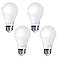 100W Equivalent 15W LED Dimmable Standard A-Bulb 4-Pack
