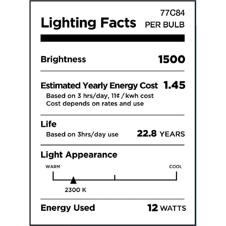 Image 2 100W Equivalent Amber 15W LED Dimmable Edison ST21 Bulb more views