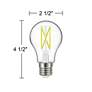 100W Equivalent Clear 12W LED Dimmable E26 Bulb Set of 2 by Tesler