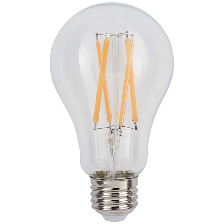 Image 1 100W Equivalent Clear 12W LED Dimmable Standard Base Bulb by Tesler