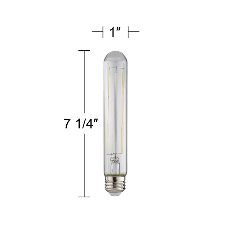 Image 2 100W Equivalent Clear 12W LED Dimmable Standard T30 Bulb Set of 2 more views