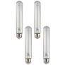 100W Equivalent Clear 12W LED Dimmable Standard T30 Tesler Bulb Set of 4