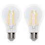 1_100W Equivalent Clear 15W LED Dimmable A19 Filament Bulb 2-Pack by Feit