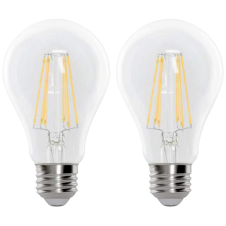 Image 1 100W Equivalent Clear 15W LED Dimmable Filament Bulb 2-Pack