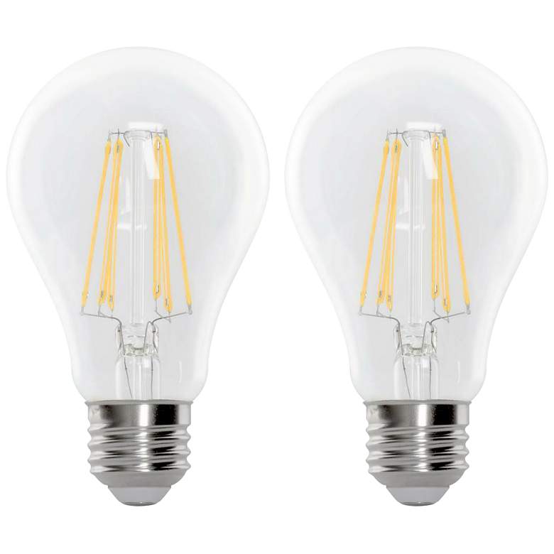 Image 1 100W Equivalent Clear 15W LED Dimmable Filament Bulb 2-Pack